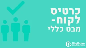 כרטיס לקוח- מבט כללי בתוכנה לניהול עסק והפקת חשבוניות ירוקות ביג בוס