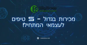 מכירות בגדול - 5 טיפים לעצמאי המתחיל! - ביג בוס