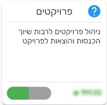 הפעל מודול ניהול פרויקטים - ביג בוס תוכנה לניהול עסק