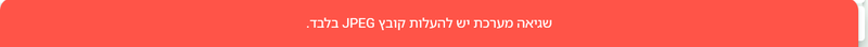 הודעת שגיאה בביג בוס שמחייבת להעלות קובץ JPEG בלבד לתמונת קטגוריה