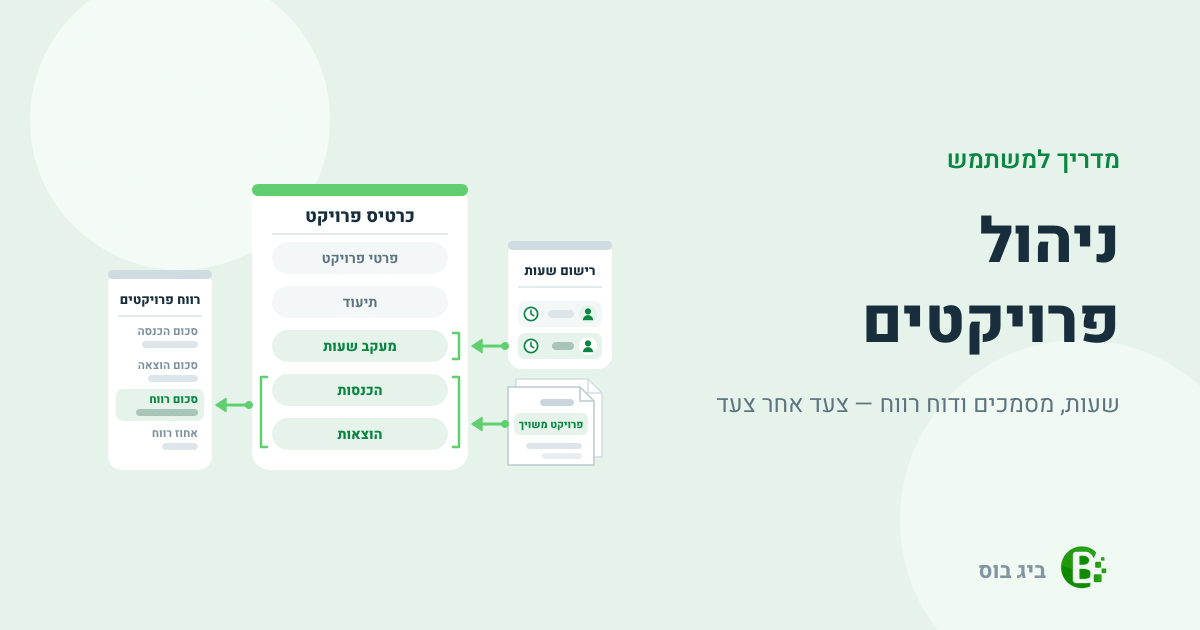 מדריך למשתמש לניהול פרויקטים בביג בוס